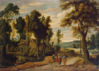 Landscape with Christ and His Disciples on the Road to Emmaus
